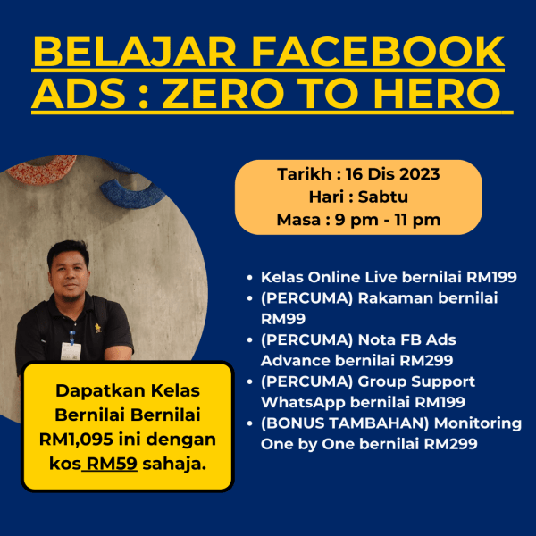 Kelas Facebook Ads - From Zero to Hero