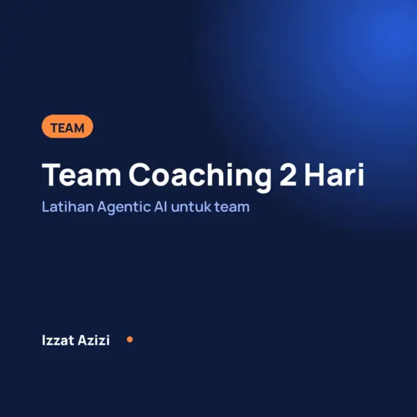 Banner Team Coaching 2 Hari latihan Agentic AI untuk team